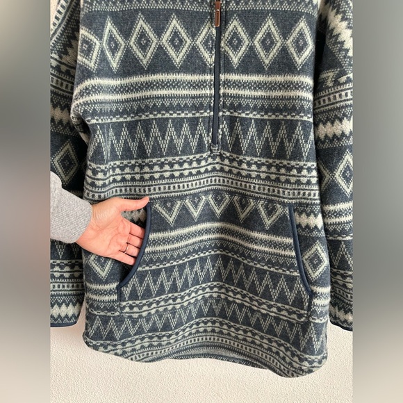 Smart wool “fleece hooded poncho” - Picture 4 of 6